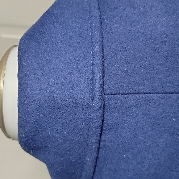 Michael Kors Double Breasted Women's Blue Pea Coat Size Small - Picture 9 of 12